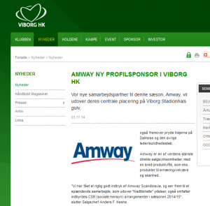 Amway-er-sponsor-for-Viborg-Haandbold-klub-MLM-Network-Marketing